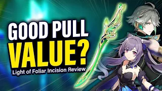 LIGHT of FOLIAR INCISION REVIEW! How it Works, Best Users, Pull Value | Genshin Impact 3.4