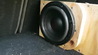 6.5" DD subwoofer in T-line enclosure  (300w rms)