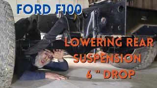 FORD F100 LOWERING REAR SUSPENSION