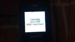 Samsung SGH-C160 - Вкл, батарея разряжена, выкл / On, battery low, off