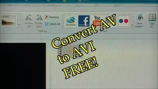 How to Convert AV file to AVI Free