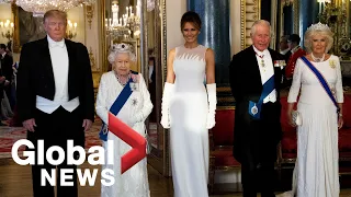 Trump attends royal state banquet hosted by Queen Elizabeth II