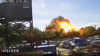 New Video Shows The Moment A Russian Missile Struck A Mall In Ukraine | Insider News