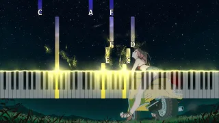 FLCL - Memory of Summer Synthesia Midi Piano Tutorial & Download