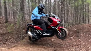 Honda ADV 150 Test Ride Trails and Jumps