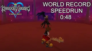 PS4 Kingdom Hearts Final Mix [Proud Mode] Sephiroth [WR] Speedrun 0:48 [WORLD RECORD]