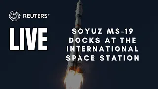 LIVE: The Soyuz MS-19, carrying a Russian film crew, docks at the International Space Station