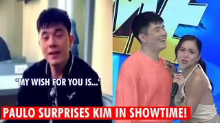 Kim Chiu NAPAIYAK sa BIRTHDAY MESSAGE ni Paulo sa kanya sa SHOWTIME!