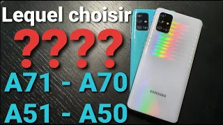 SAMSUNG A71: Une simple MAJ du A70? Lequel choisir?