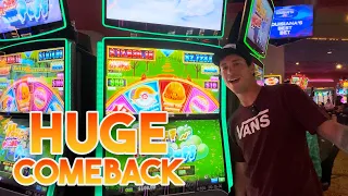 Massive Comeback On A Huff N More Puff Slot Machine At Coushatta Casino Resort!