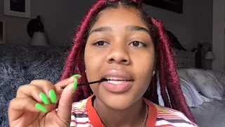 ASMR- Eyebrow Spoolie Nibbling + Mouth Sounds 😴(ADDITIONAL TRIGGERS)