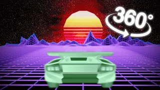 360º VR | RETRO SYNTHWAVE DRIVING EXPERIENCE | 80s Trip