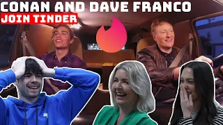 BRITISH FAMIL REACTS | Conan and Dave Franco Join Tinder!