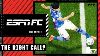 CONTROVERSIAL CALL IN JAPAN VS. SPAIN 😳👀 Did they make the right call? | ESPN FC