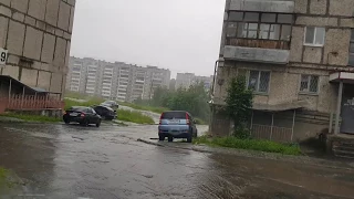 Качканар в дождь