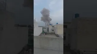 Blast in POF Explosive Factory Footage