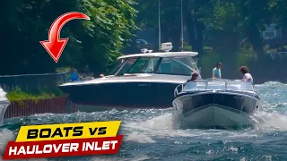 BOAT LOSES STEERING IN A TERRIBLE SPOT! | Boats vs Haulover Inlet
