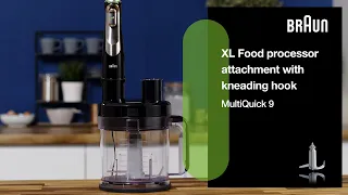 MultiQuick 9 | How to use the XL Food processor with kneading hook