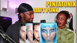 Showing My Sister Pentatonix - Daft Punk | For The First Time