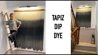 COMO HACER DIP DYE TAPIZ GIGANTE | STRING ART