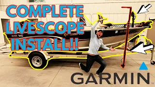 COMPLETE Garmin Livescope Install FOR MY DAD!! (Total Surprise!)