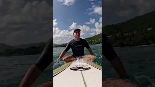 Surfing Inches Beach in Patillas, Puerto Rico