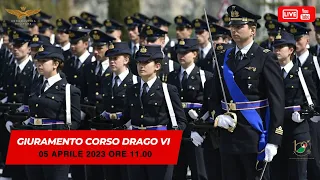 Cerimonia di Giuramento e Battesimo del Corso Drago VI dell’Accademia Aeronautica