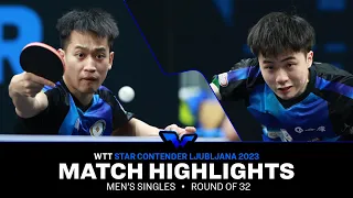 Liao Cheng Ting vs Lin Yun-Ju | MS R32 | WTT Star Contender Ljubljana 2023