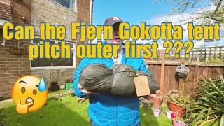 Can you pitch fjern Gokotta tent outer first ??