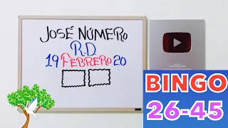 NÚMEROS FUERTES PARA HOY 19/02/2020 FEBRERO JOSÉ NÚMERO RD