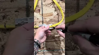 ⚡️How to repair a 12/3 romex with an electrical splice kit😂 #whackhack #wkhk #thebasementking