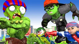 Scary Teacher 3D || Team Super hero defeat group Zombie vs dinosaur despot to rescue baby Nick