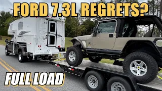 Can the Ford 7.3L Gas Truck Haul a Camper AND Pull a Car Hauler?