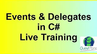 Events & Delegates in C# | C# Interview Questions | C# Interview Questions & Answers | C# Training