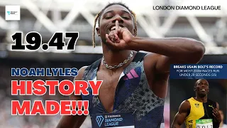 Noah Lyles BREAKS Usain Bolt's record for most 200M races run!!