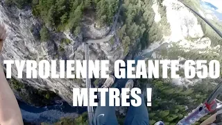 Tyrolienne géante 650 m - Parc du Diable a AUSSOIS
