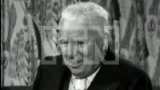 Charlie Chaplin Interview clip 1957