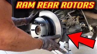 How to Replace Rear Brake Rotors RAM 1500