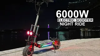 NIGHT RIDE ON ANGWATT T1 ELETRIC SCOOTER