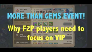 ROK - MORE THAN GEMS EVENT! Why F2P players need to focus on VIP points