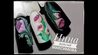 🌹Цветы из сказки🌹Флористика🌹Дизайн ногтей гель лаком🌹Nail Design Shellac🌹