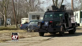 LPD using trailer park for SWAT training