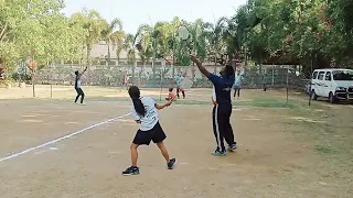 Bihar state ball badminton Samar coaching camp new players bak shot practicegirls coach Mohan Patna