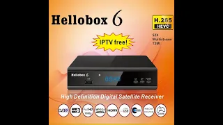 Hellobox 6 Satellite TV Receiver H.265 HEVC 1080P MultiStream/T2MI