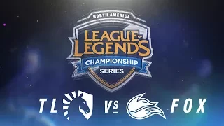 TL vs. FOX - Week 4 Day 2 | NA LCS Spring Split | Team Liquid vs. Echo Fox (2018)