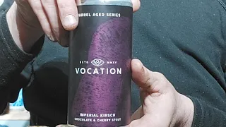 Beer - Barrel Aged Imperial Kirsch Chocolate & Cherry Stout from Vocation Brewery - Review #1957