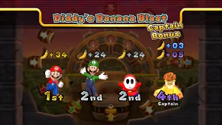Mario Party 9 - Mario vs Luigi vs Daisy vs Shy Guy - DK's Jungle Ruins