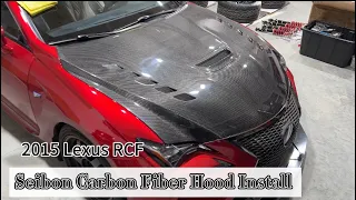 Seibon Carbon Fiber hood install on Jordan’s Lexus RCF