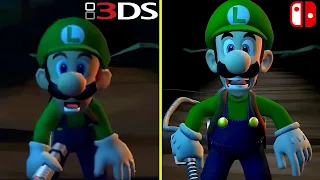 Luigi's Mansion Dark Moon Nintendo Switch Remaster vs Original 3DS Early Graphics Comparison