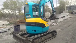 Мини экскаватор Kubota 305. Бетоновоз с лентой Volvo. Строим стены 2. Каменск-Уральский. 89506322315